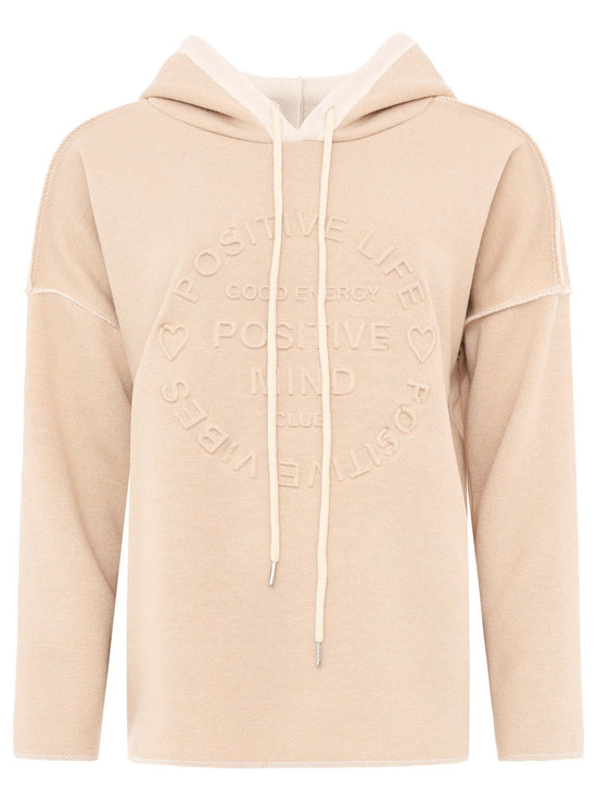 Zwillingsherz Damen Pullover Double Face Hoodie "Positive Mind"