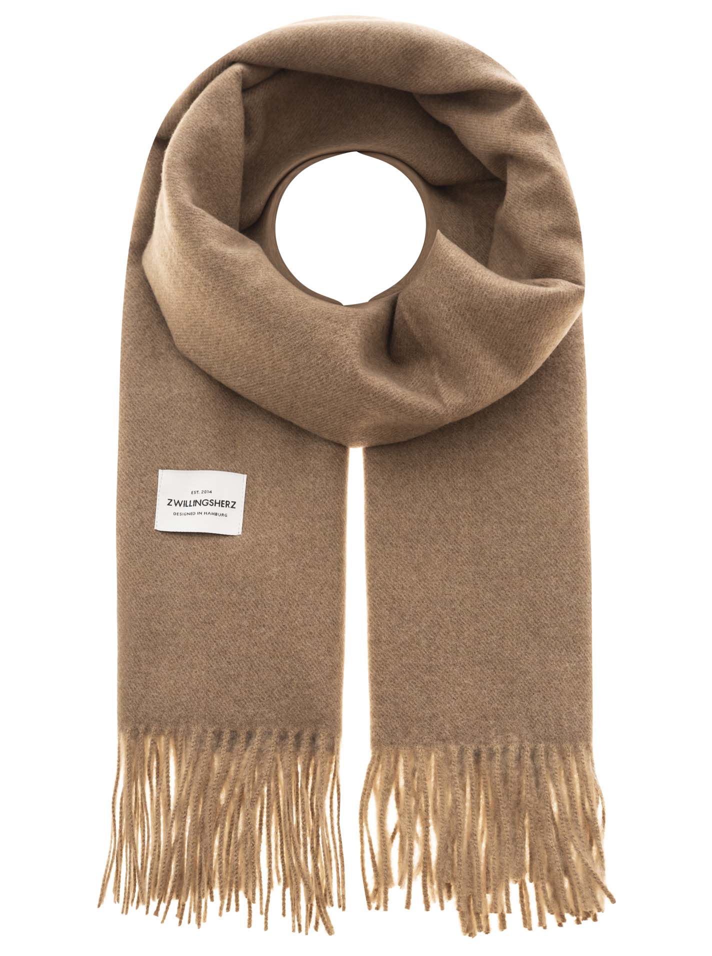 Zwillingsherz Damen Schal "Uni & Franse"