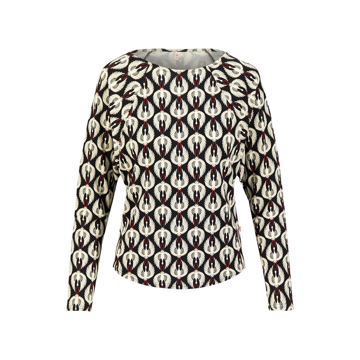 Blutsgeschwister Damen Langarmshirt Autumns Wings crane covey