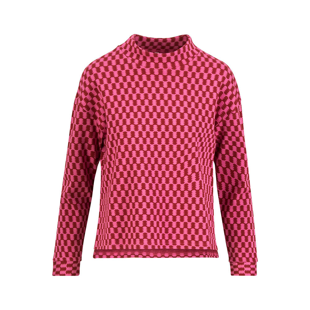 Blutsgeschwister Damen Pullover Catch My Vibe pink urban check