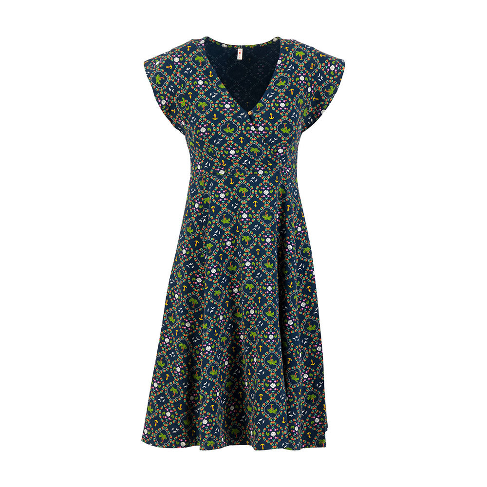 Blutsgeschwister Damen Jerseykleid Daydreaming Cache palms sun and more