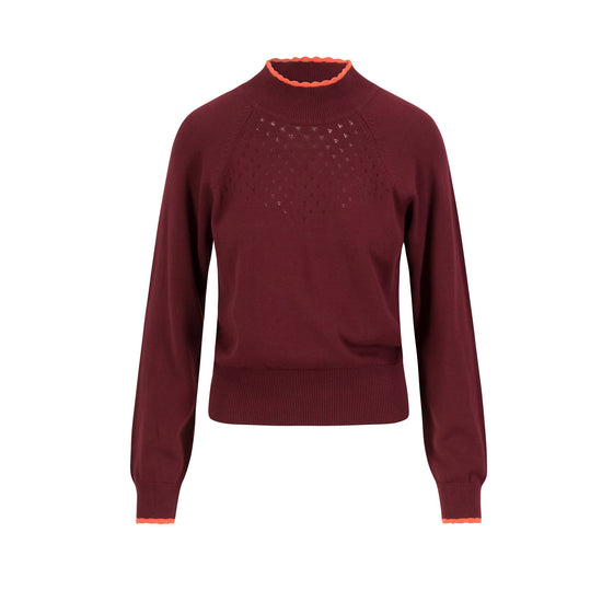Blutsgeschwister Damen Pullover Delicious Minds – burgundy dream knit