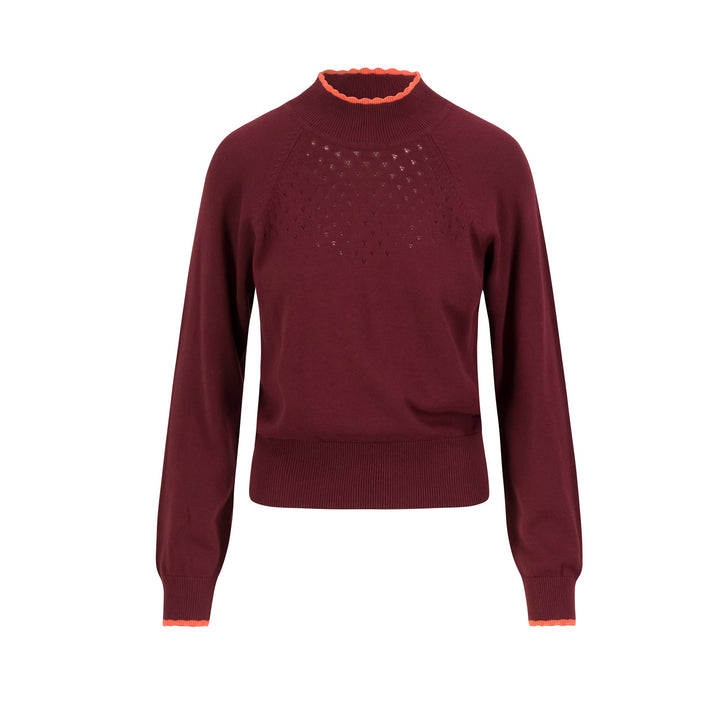 Blutsgeschwister Damen Pullover Delicious Minds – burgundy dream knit