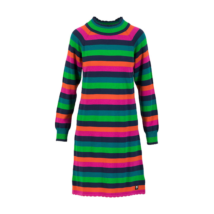 Blutsgeschwister Damen Kleid Strick Deliciously Easy Striped my troublemaker stripe