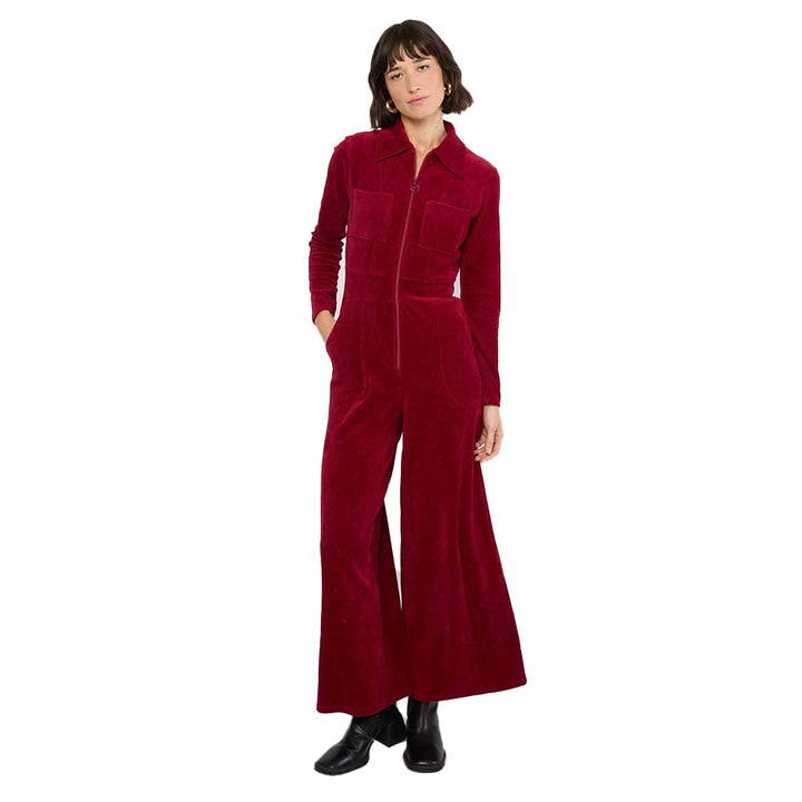 Blutsgeschwister Damen Jumpsuits Jolly Molly fine needle red