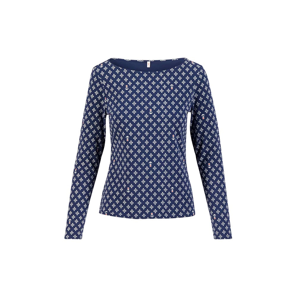 Blutsgeschwister Damen Langarm Shirt Oh Marine cute little anchor