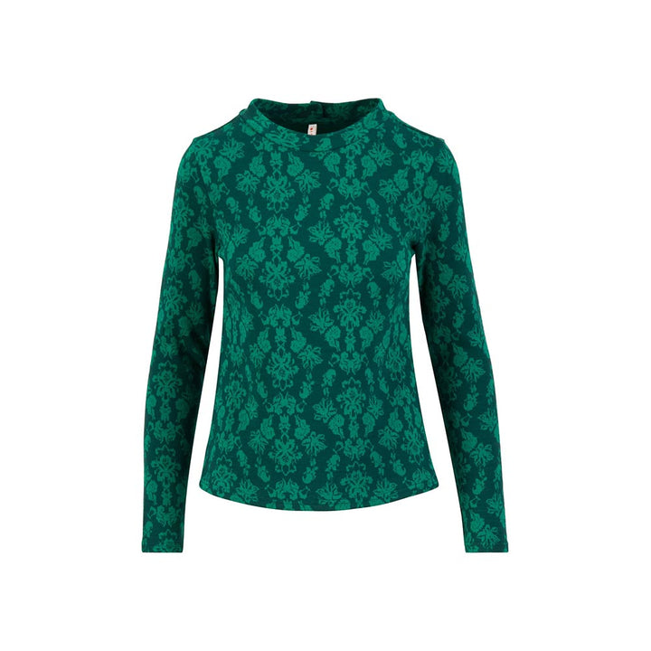 Blutsgeschwister Damen Pullover Safe and Warm Turtle princess tapestry greeny