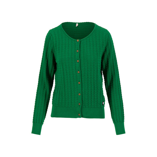 Blutsgeschwister Damen Strickjacken Save the Brave boogie green knit