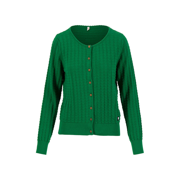 Blutsgeschwister Damen Strickjacken Save the Brave boogie green knit