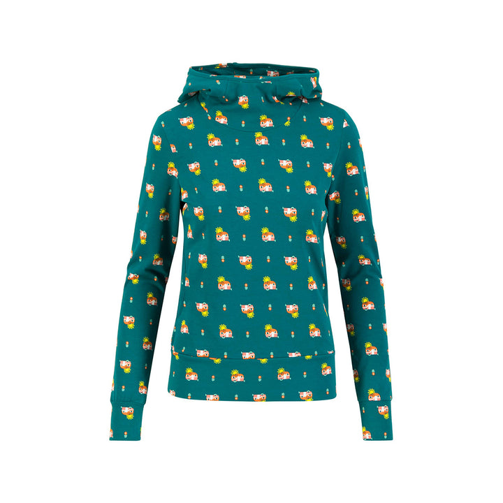 Blutsgeschwister Damen Kapuzen-Pullover Scuba Duba little camper