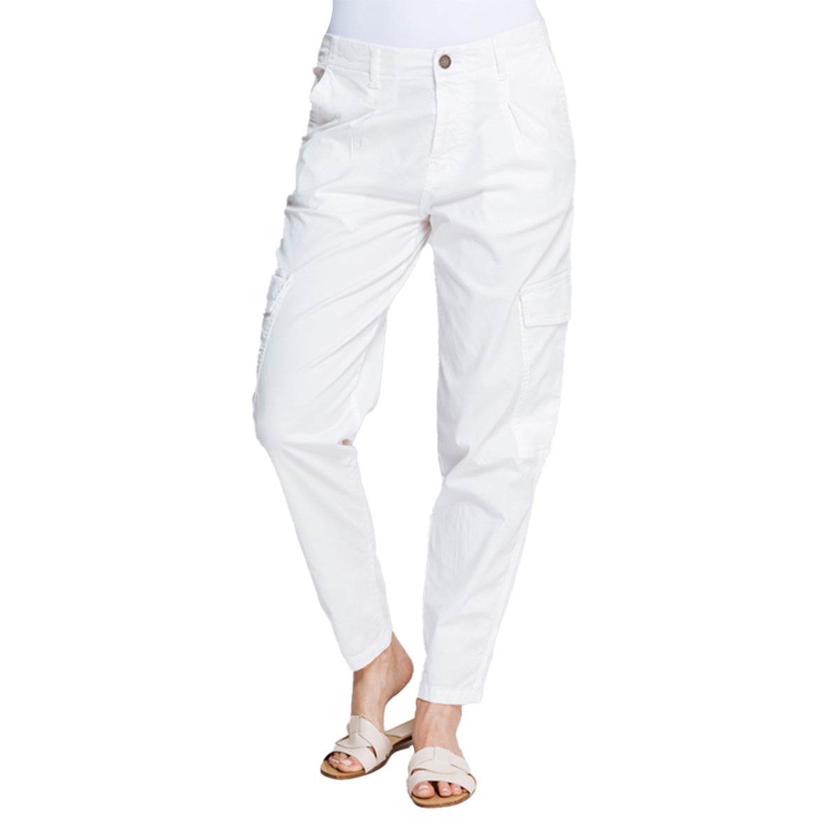 Zhrill Damen Cargohose CALLA - white