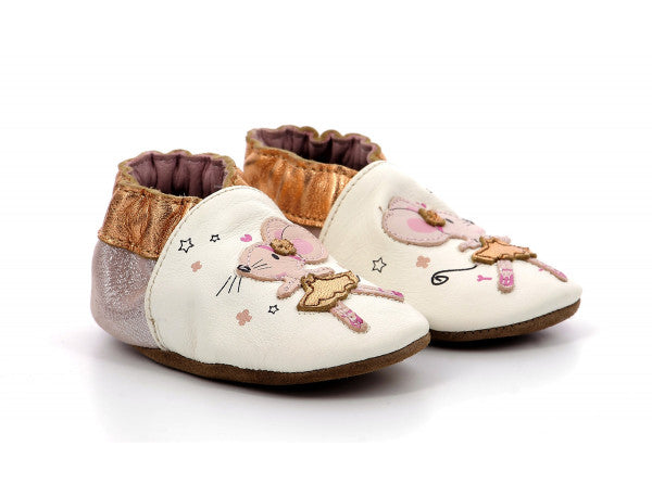 ROBEEZ Baby/Kinder Mädchen Hausschuhe/Krabbelschuhe DANCING MOUSE