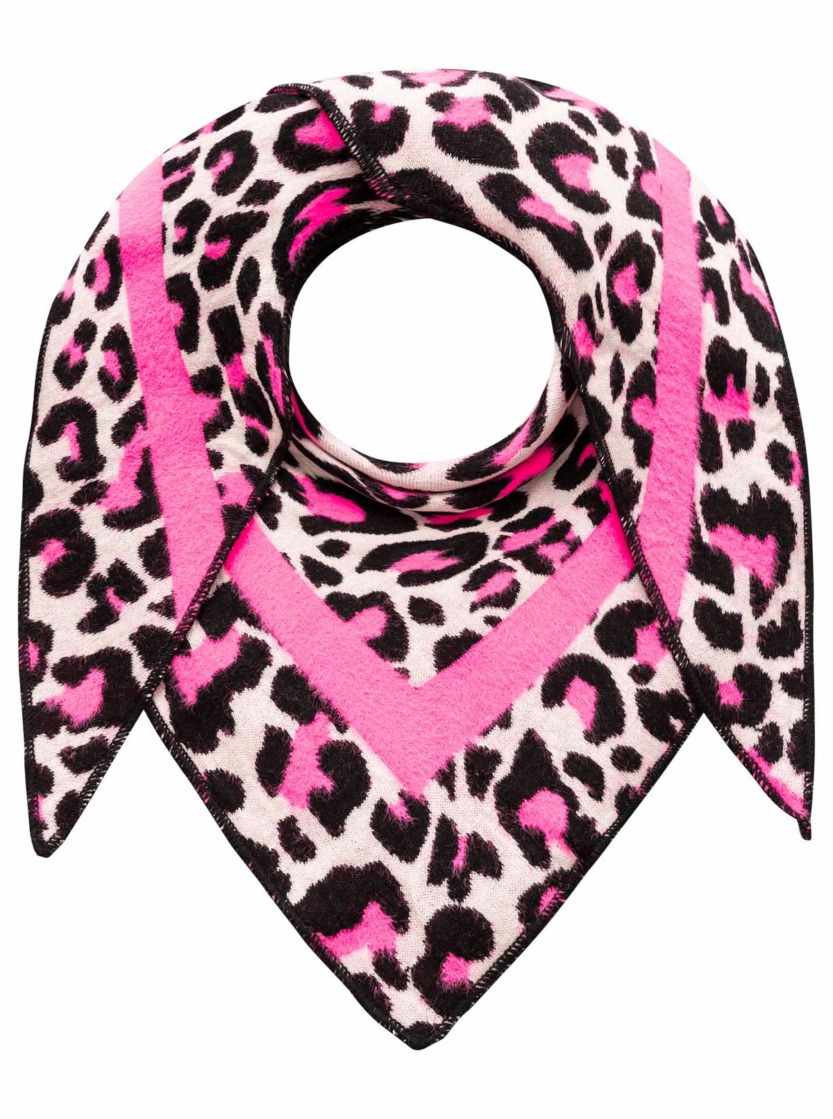 Zwillingsherz Damen Dreieckstuch BW "Neon Leo"