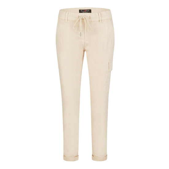 Buena Vista Damen Cargohose Easy-Pants Cargo Stretch Twill - vanilla