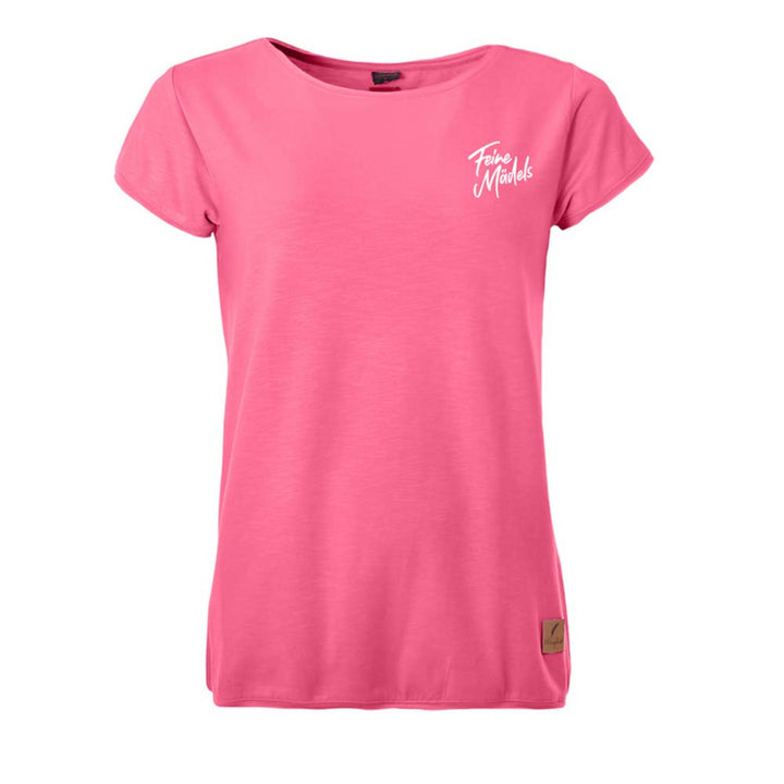 Kleinigkeit Damen T-Shirt Loosefit Feine Mädels  – hot pink