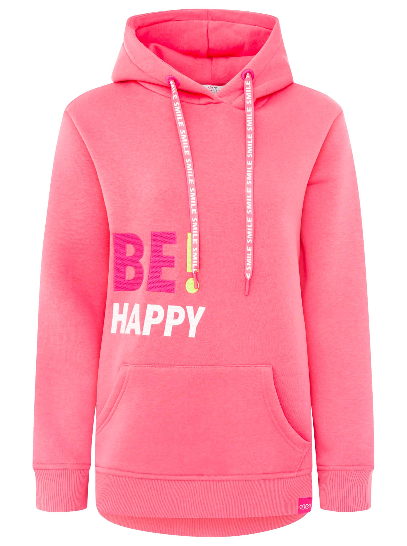Zwillingsherz Damen Kapuzenpullover "BE HAPPY!"