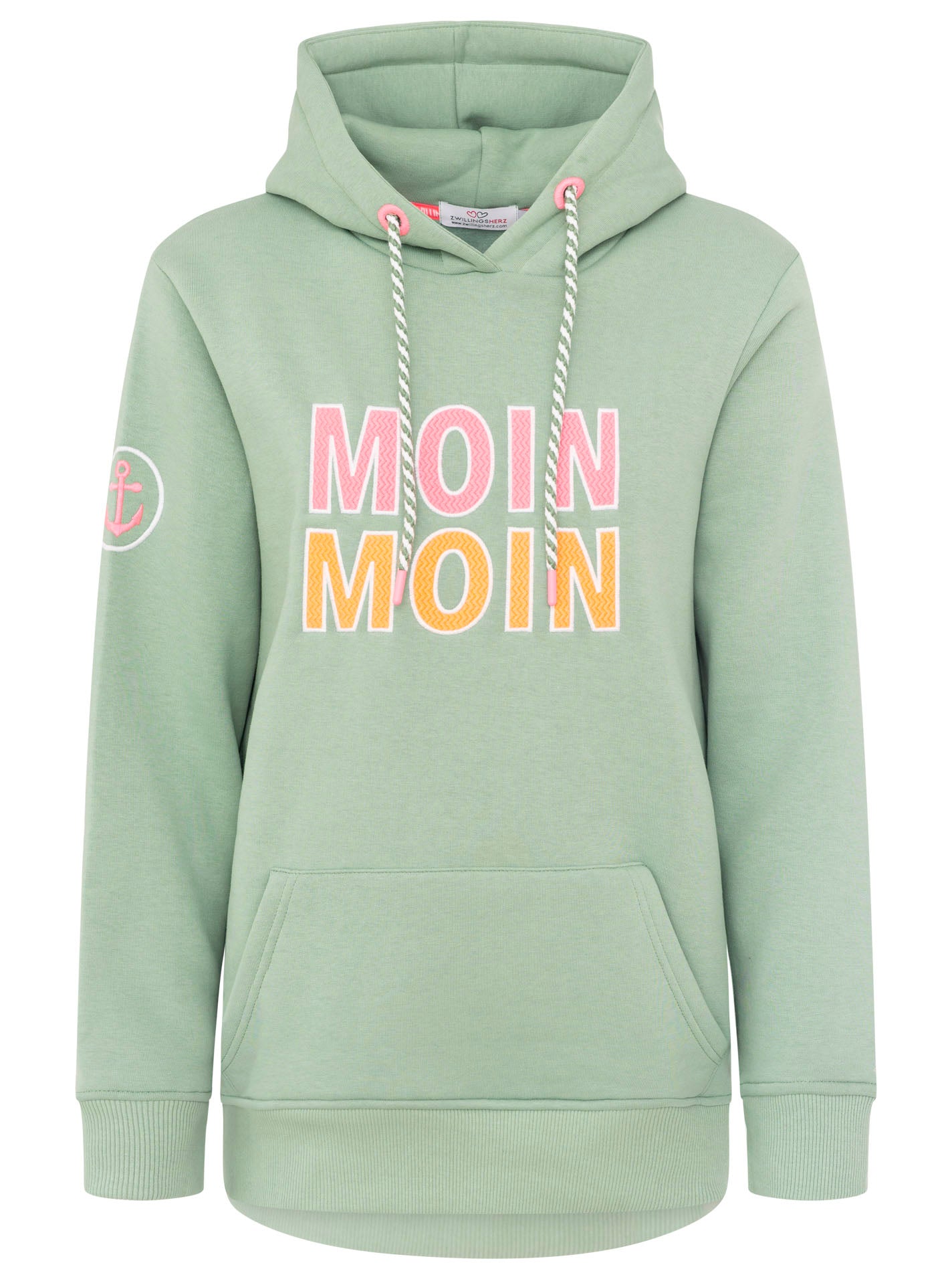 Zwillingsherz Damen  Hoodie "Moin Moin"