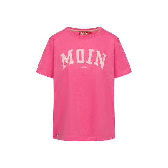 Derbe Damen T-Shirt Moin – pink glo/coral blush