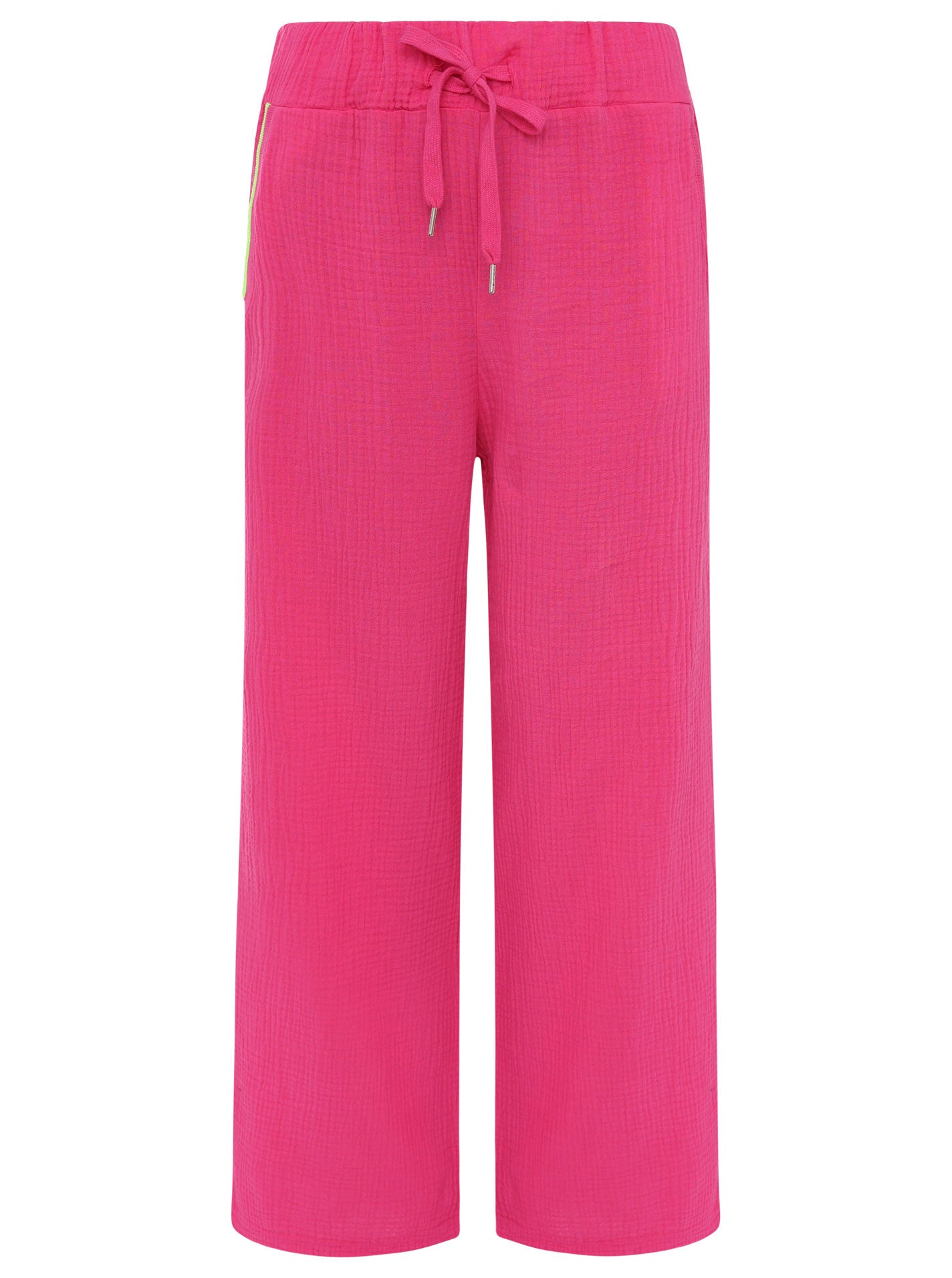 Zwillingsherz Damen Musselin Hose "Neonrand"