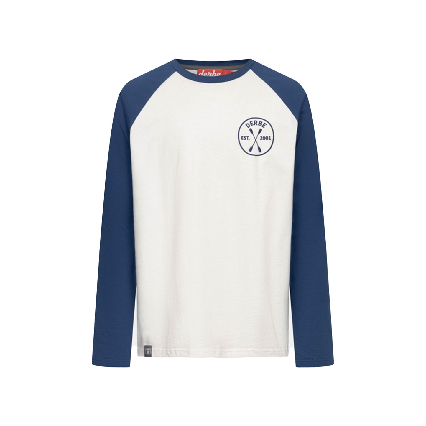 Derbe Herren Langarm-Shirt Derbe Paddeln – off white/navy peony