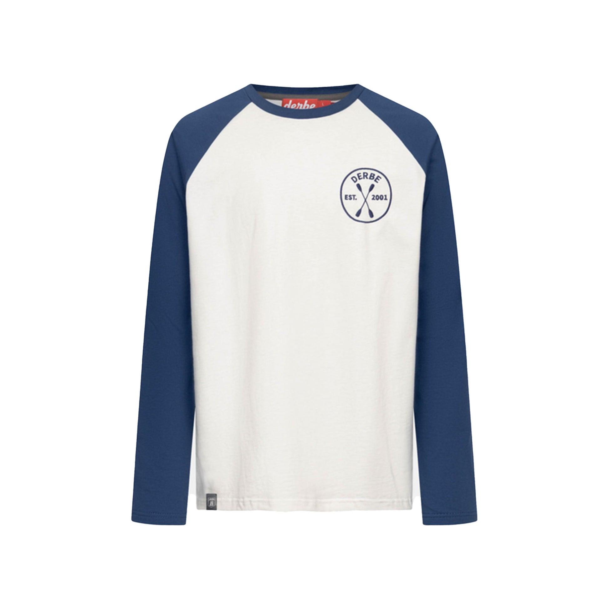 Derbe Herren Langarm-Shirt Derbe Paddeln – off white/navy peony