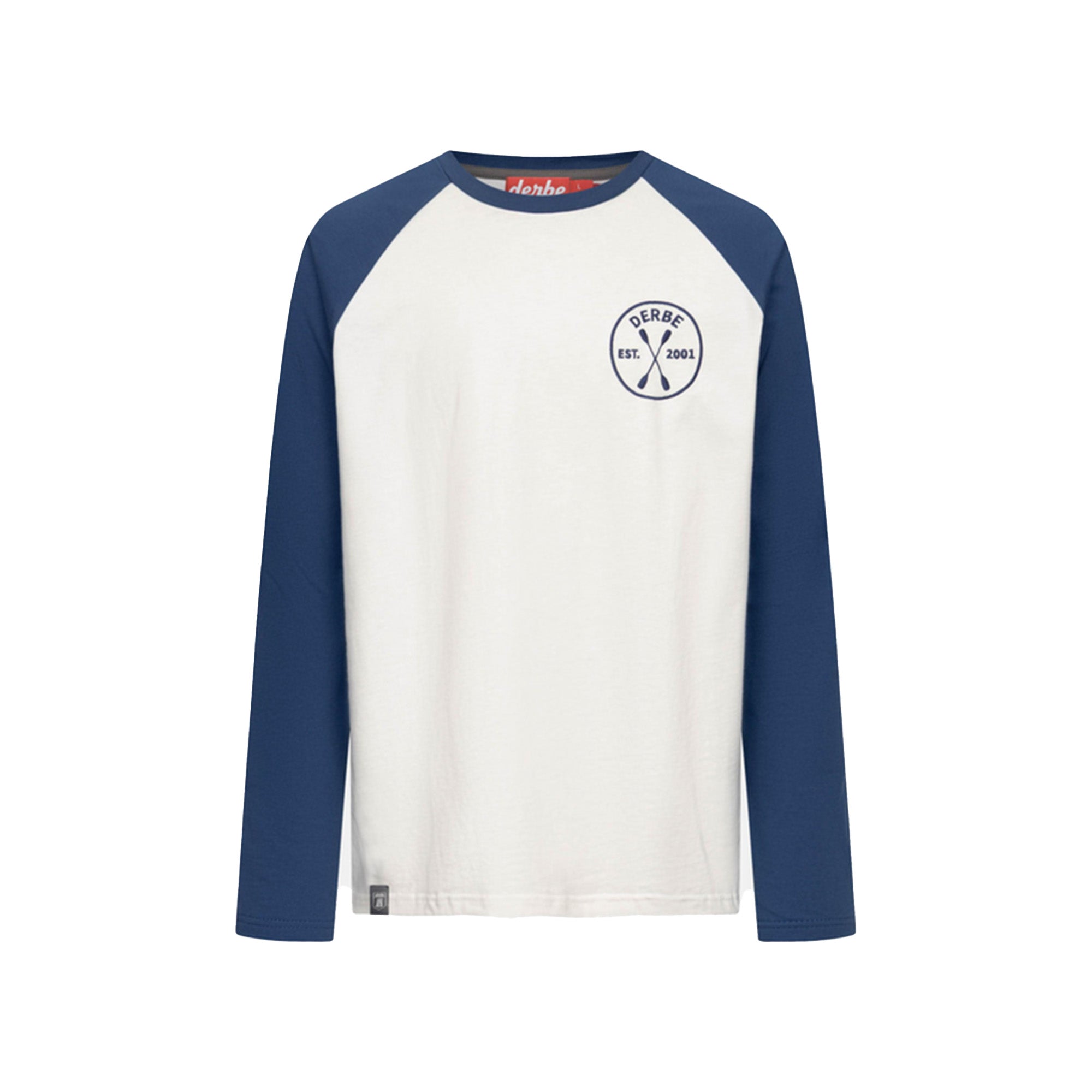 Derbe Herren Langarm-Shirt Derbe Paddeln – off white/navy peony