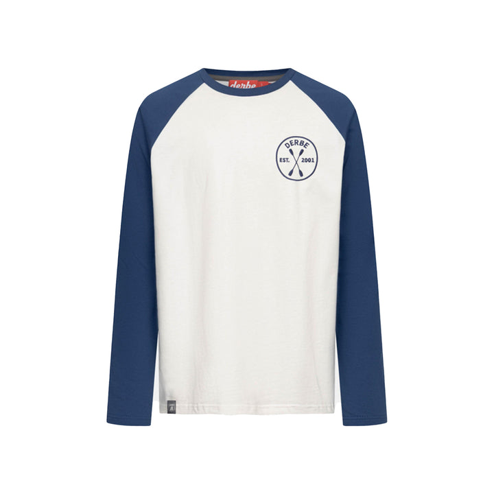 Derbe Herren Langarm-Shirt Derbe Paddeln – off white/navy peony