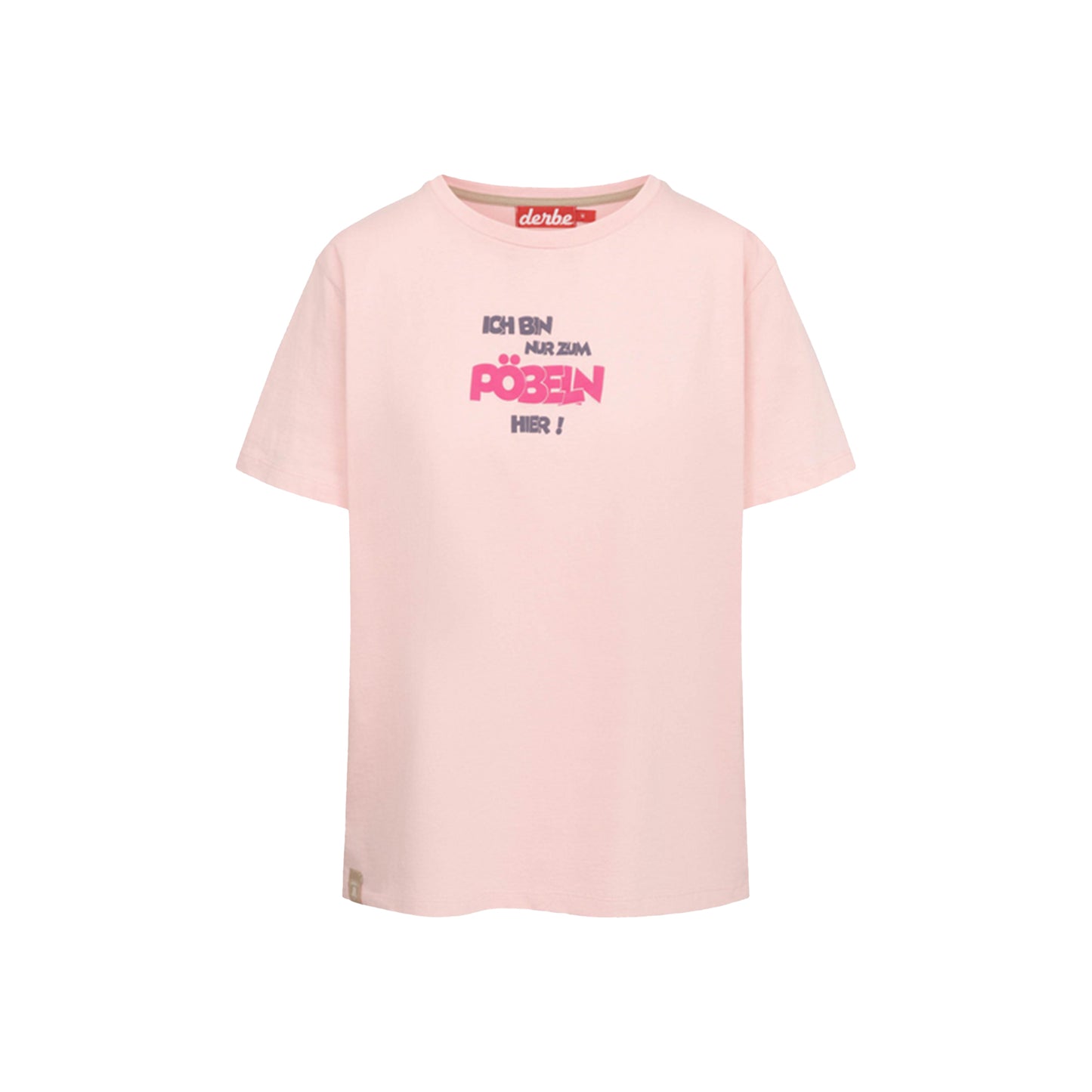 Derbe Damen T-Shirt Pöbeln – coral blush