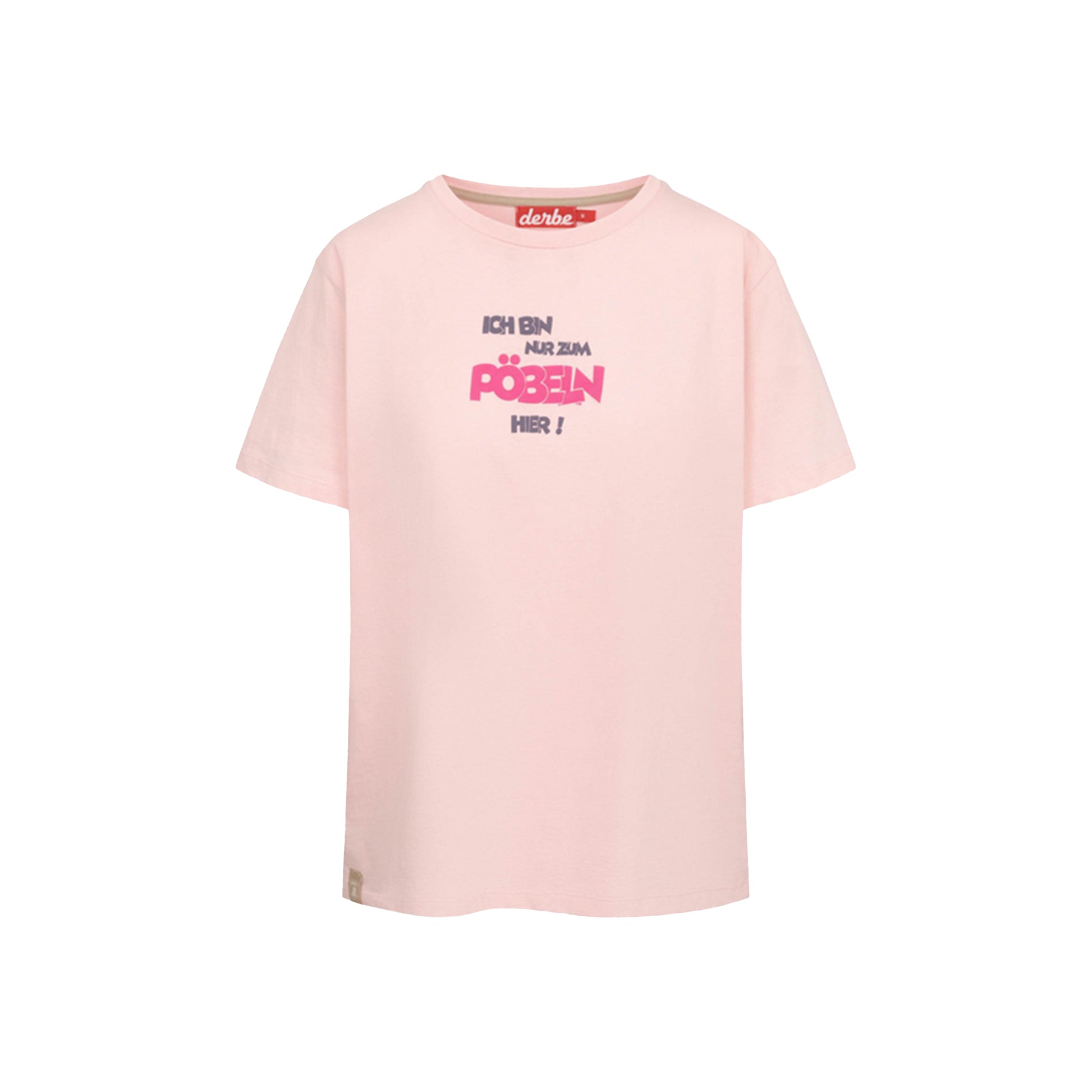 Derbe Damen T-Shirt Pöbeln – coral blush