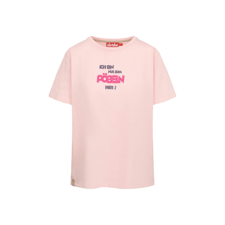 Derbe Damen T-Shirt Pöbeln – coral blush