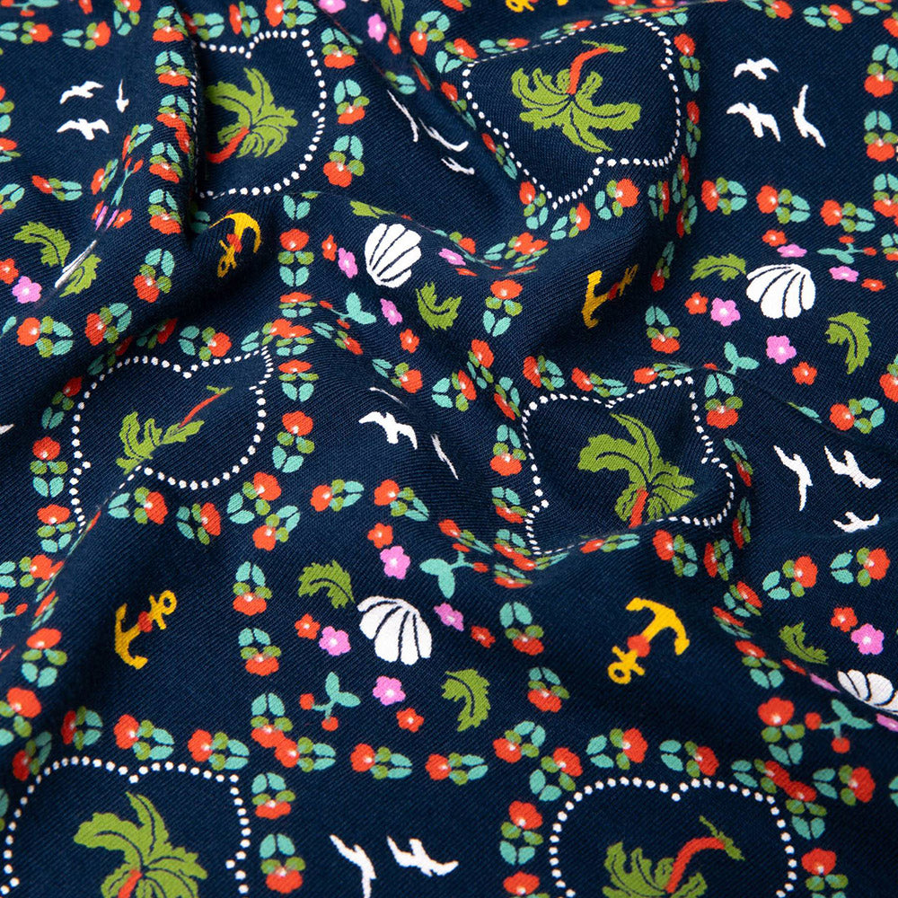 Blutsgeschwister Damen Jerseykleid Daydreaming Cache palms sun and more