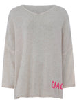 Zwillingsherz Damen Pullover Oversize "Ciao Ciao"