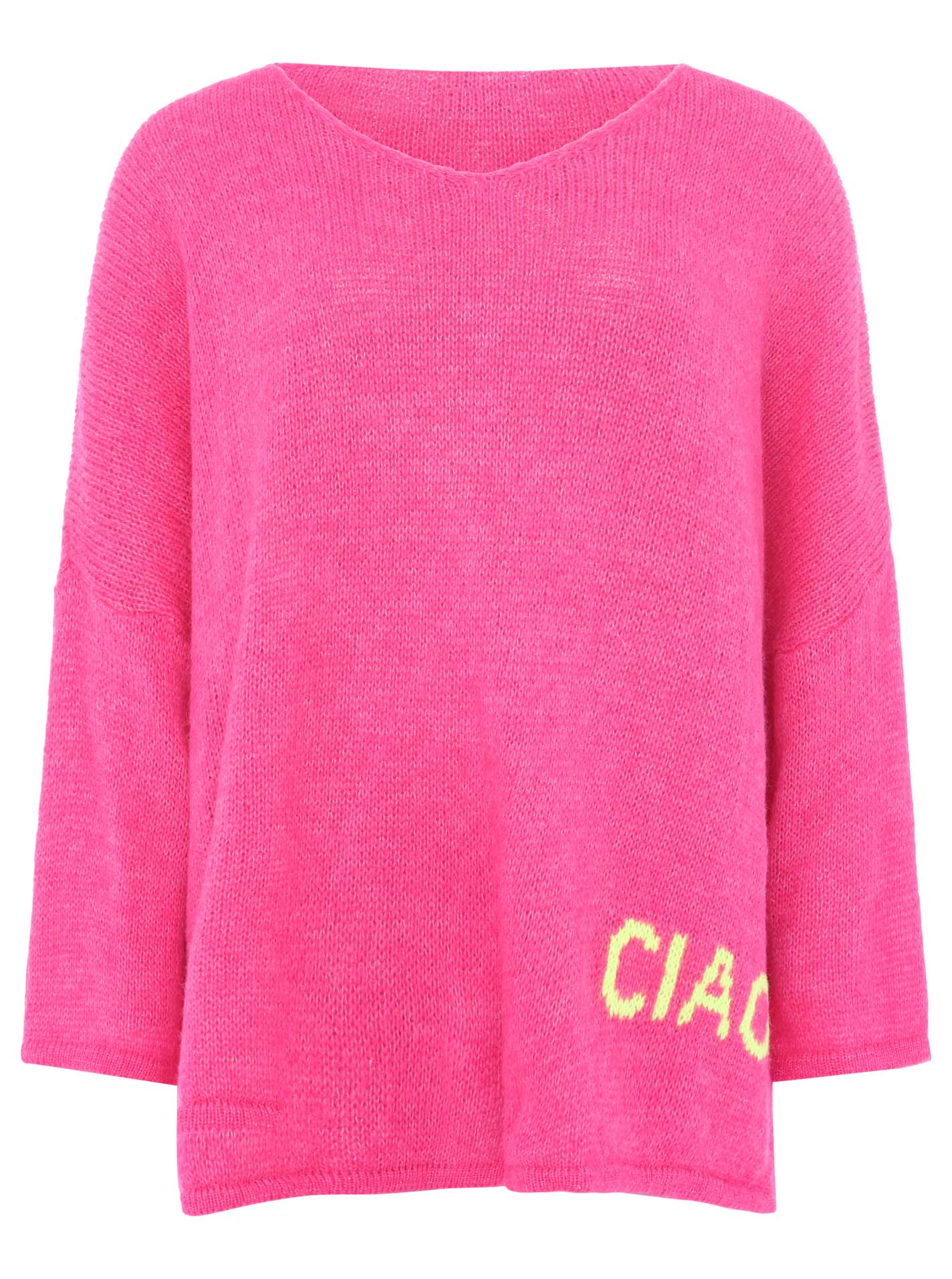 Zwillingsherz Damen Pullover Oversize "Ciao Ciao"