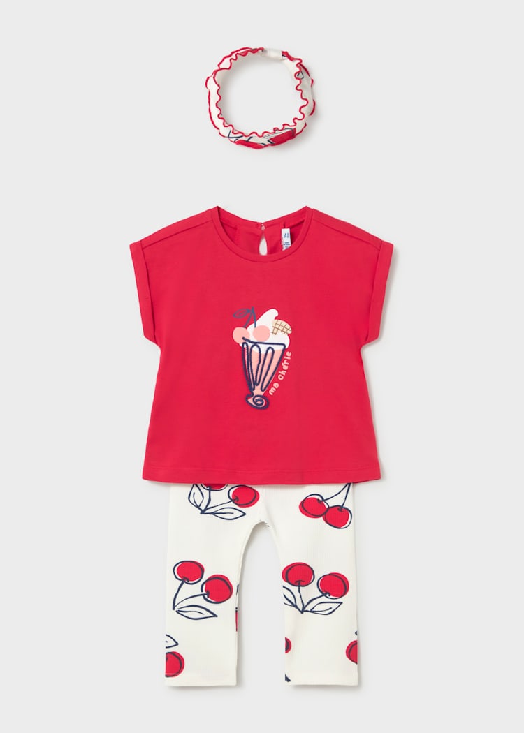 Mayoral Mädchen T-Shirt mit Leggings 1750 – rot