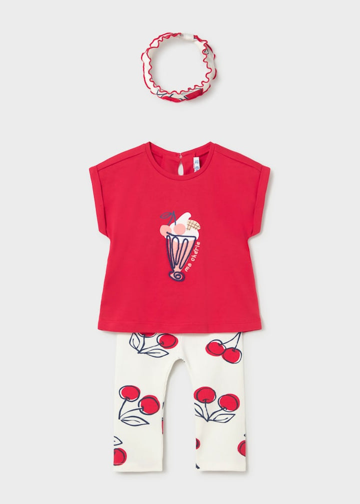 Mayoral Mädchen T-Shirt mit Leggings 1750 – rot