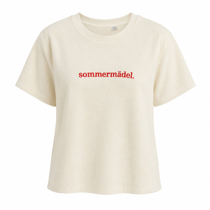 meeresbrise Damen T-Shirt Frottee `Sommermädel`