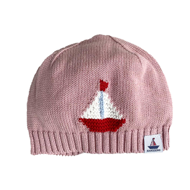 Hansekind Baby Unisex Strickmütze mit Schiff