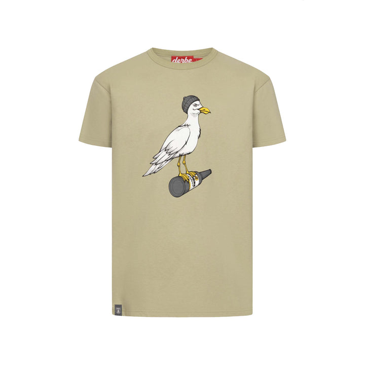Derbe Herren T-Shirt Sturmmöwe – tea / lava smoke