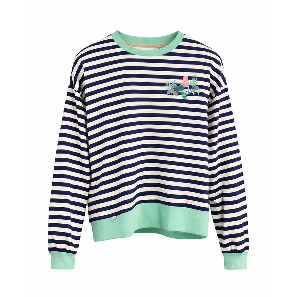 Ragwear Damen Sweatshirt Wuss Stripes – navy