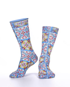 Wigglesteps Lady Socks  BLUE CERAMIC