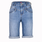 Buena Vista Damen Jeans-Shorts Florida-Short Stretch Denim - waterside blue