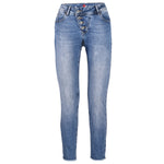 Buena Vista Damen Jeans Hose Malibu 7/8 Stretch Denim holiday blue