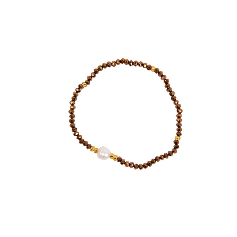 Artebene MAJOIE Armband Perle Perle Bronze