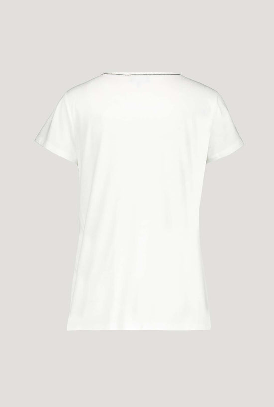 Monari Damen Statement T-Shirt mit Glitzer