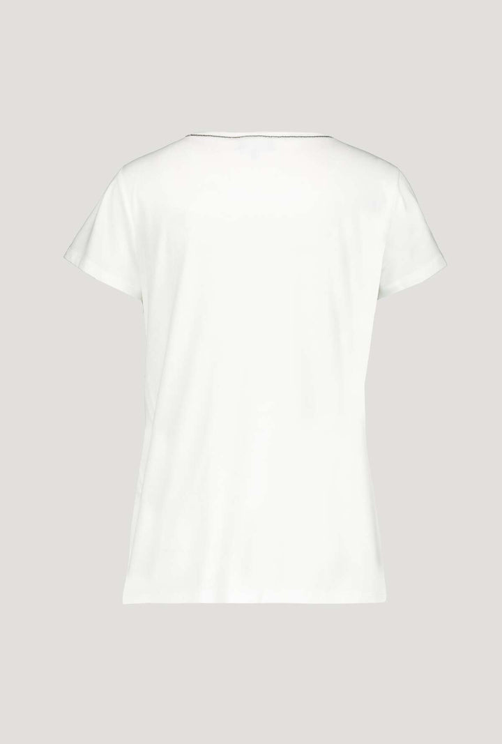 Monari Damen Statement T-Shirt mit Glitzer