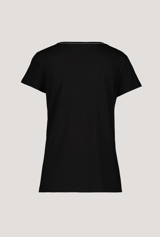 Monari Damen Statement T-Shirt mit Glitzer