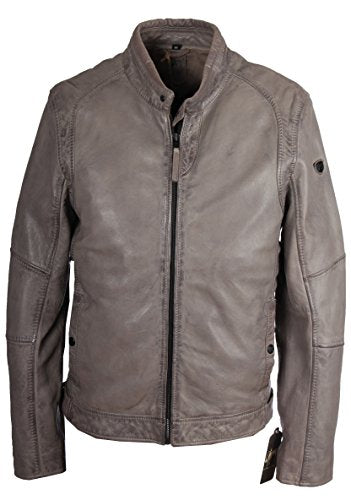 MAURITIUS Herren-Lederjacke Beat SV LVW grau