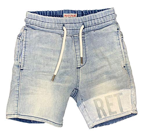Retour Jeans Jungen Kurze Jeans-Short Newton,Vintage Blue Denim