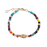 Timi Damen Armband Cowrie Shell and Beads Bracelet - Gold
