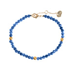 Timi Damen Armband Blaues Lapis-Perlenarmband